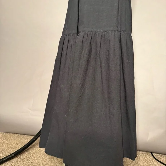 EVERLANE • Pinafore Dress - Cotton Stretch Tiered Spaghetti Strap w/ Pockets 00 - Picture 5 of 16